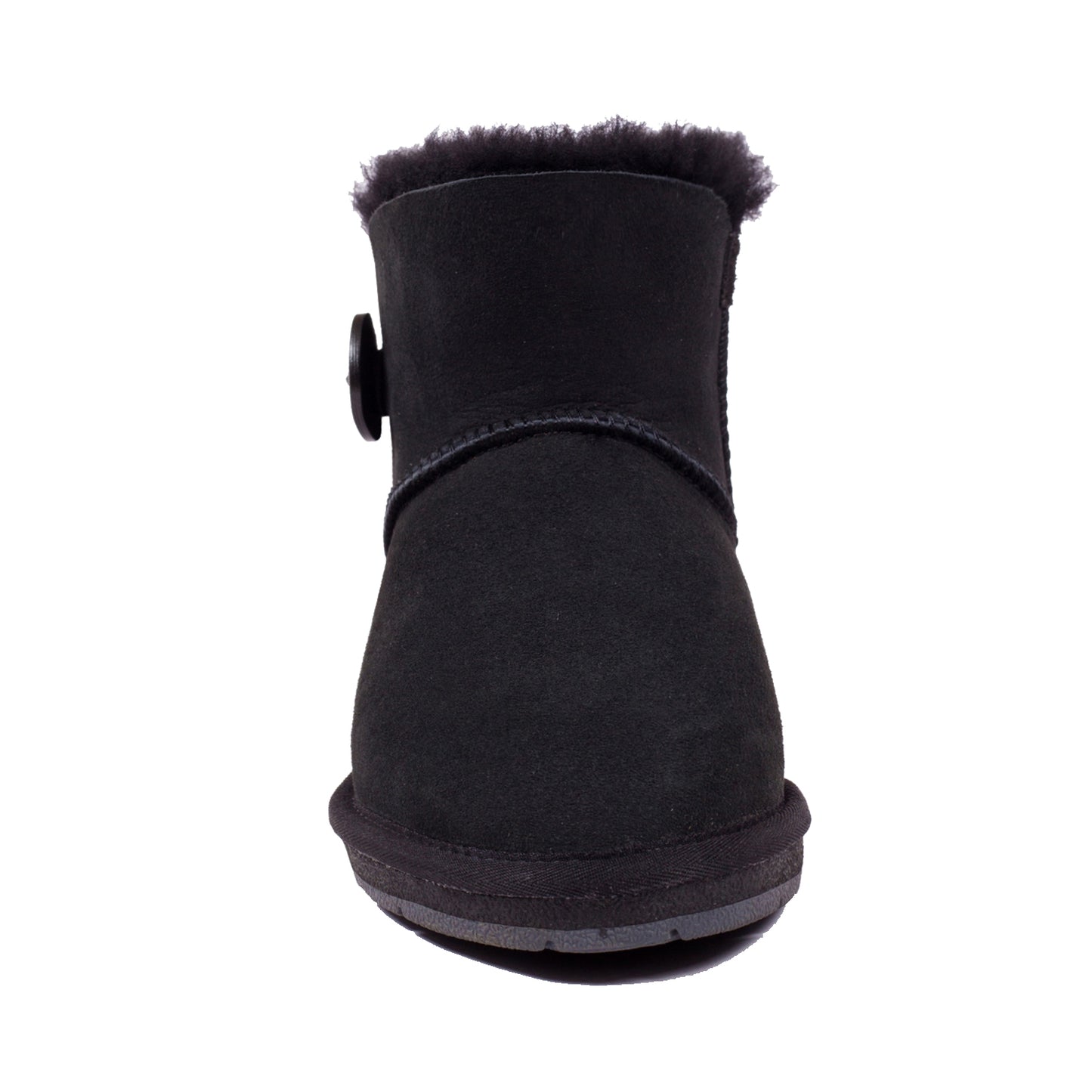 Women's Men's Mini Button UGG Boots Sheepskin Wool