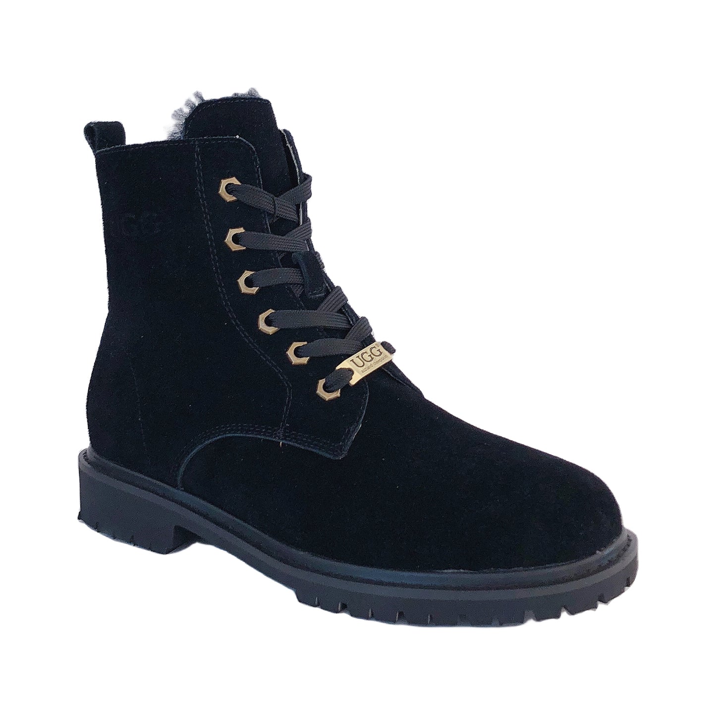 Men Shearling Lace-up UGG Boots