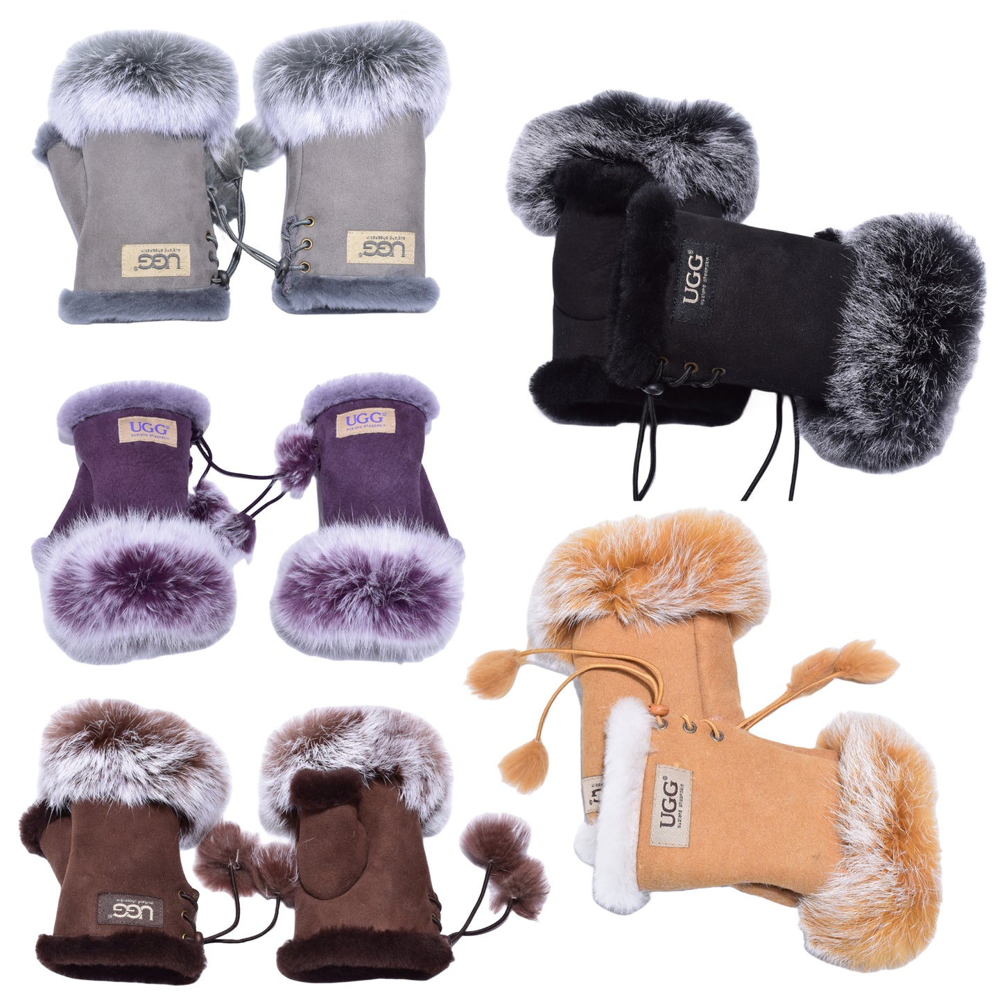 Fingerless Sheepskin UGG Mittens