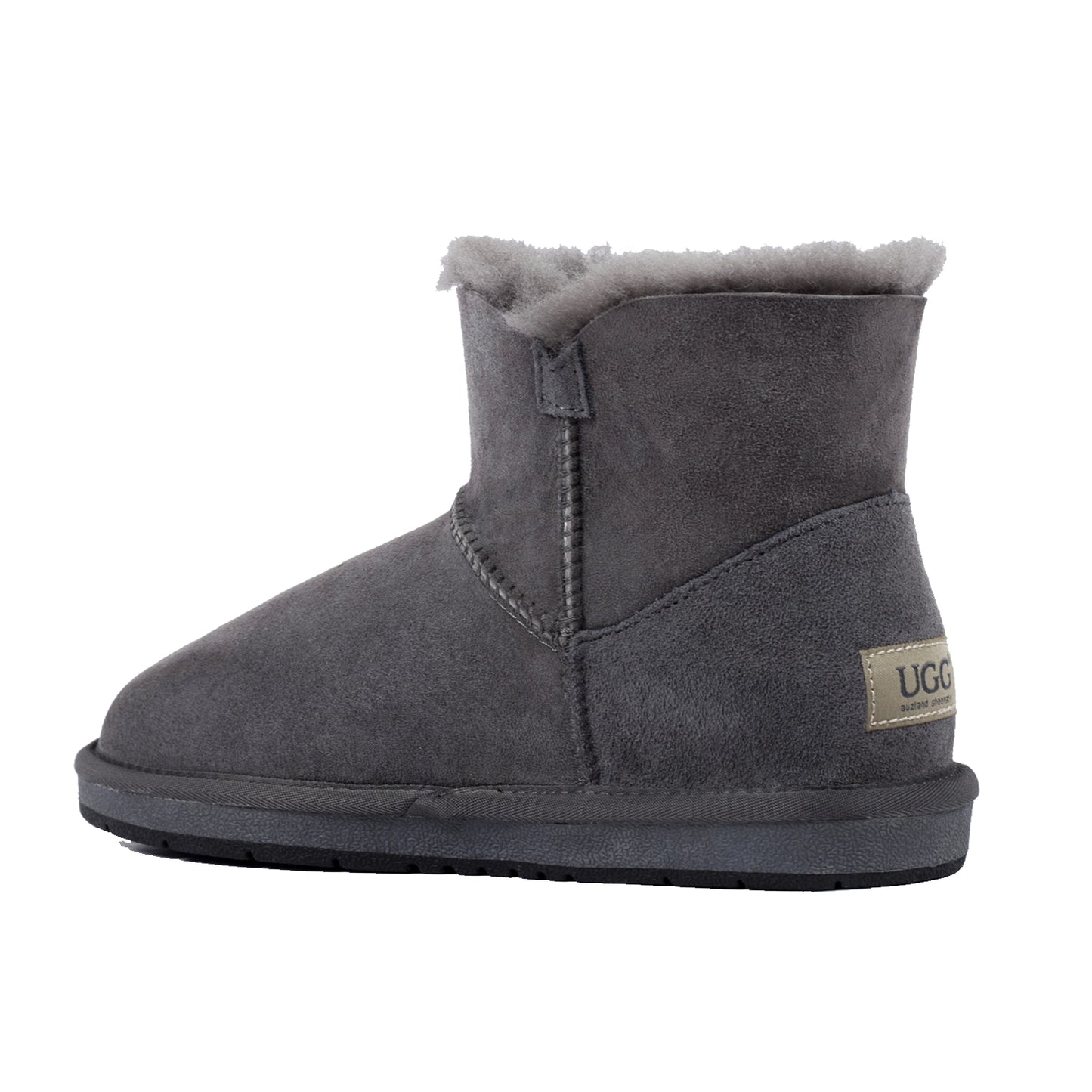 Women's Men's Mini Button UGG Boots Sheepskin Wool