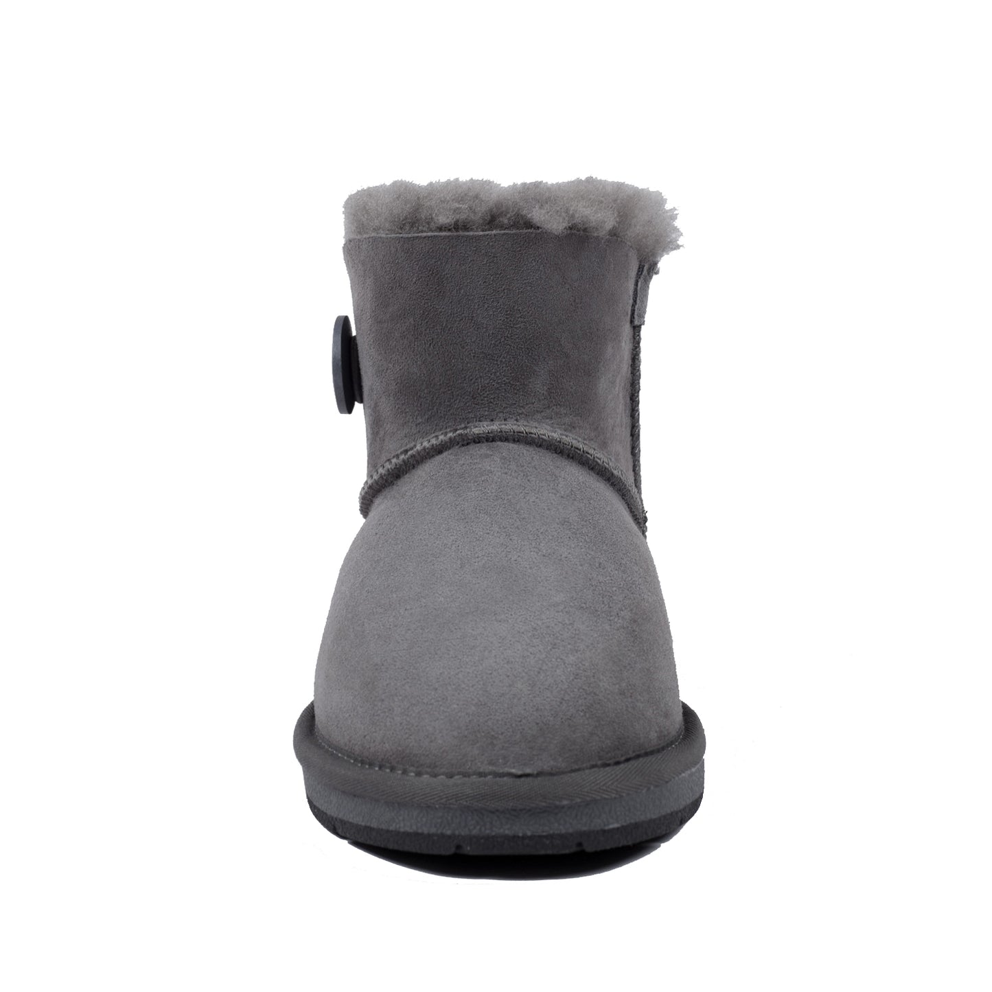 Women's Men's Mini Button UGG Boots Sheepskin Wool