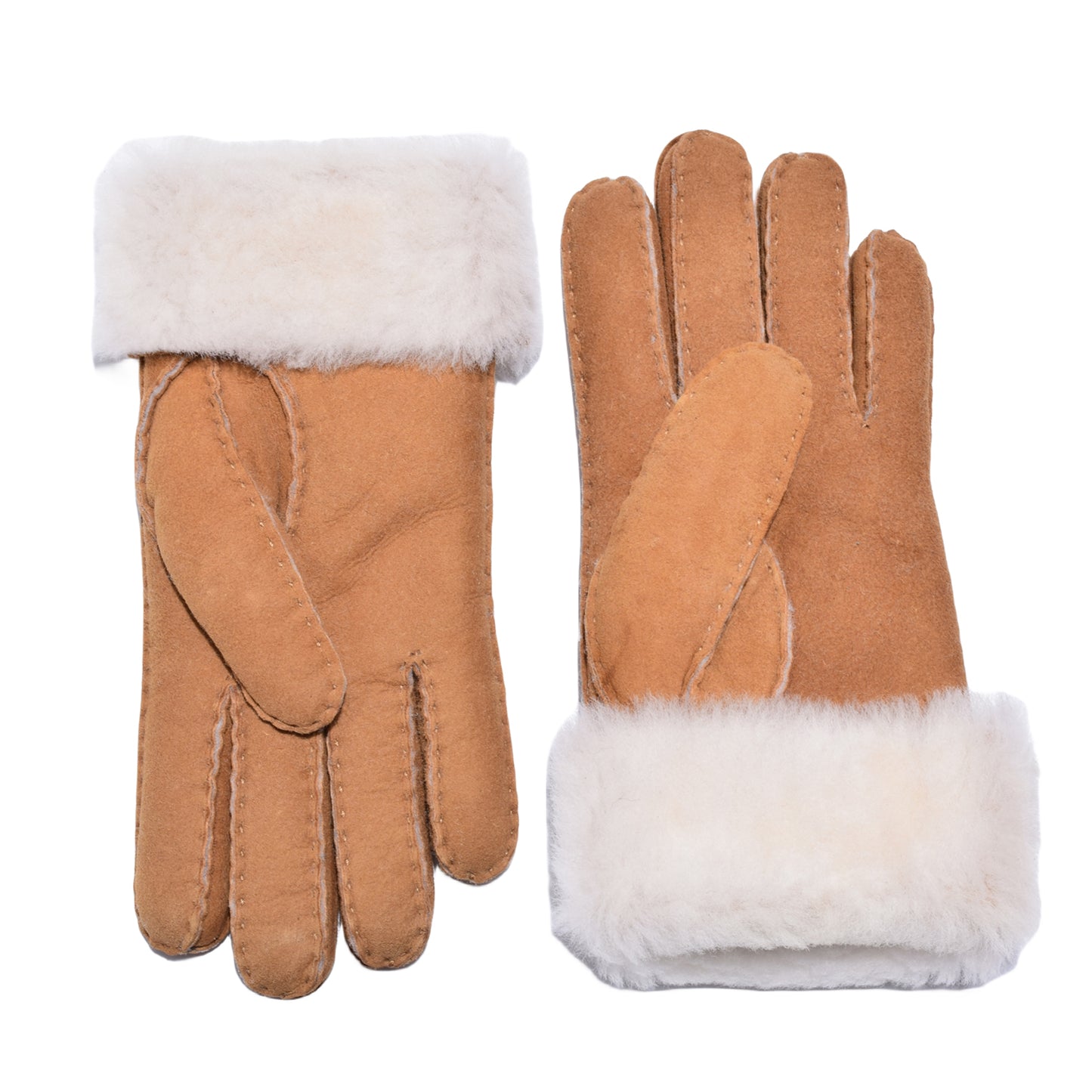 UGG Button Gloves Sheepskin Wool